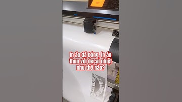 Cách in áo bóng đá, in áo thun bằng decal nhiệt