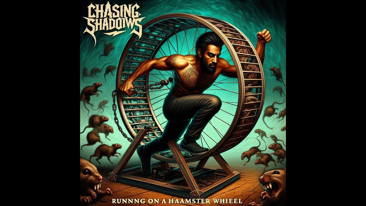 🎸HAMSTER ON A WHEEL 🎸(chasing shadows) heavy metal AI.