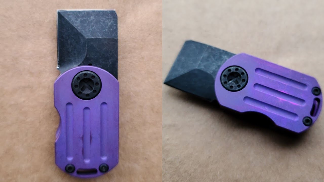 Curtiss Knives ODT Flipper BW - Deep Violet Custom