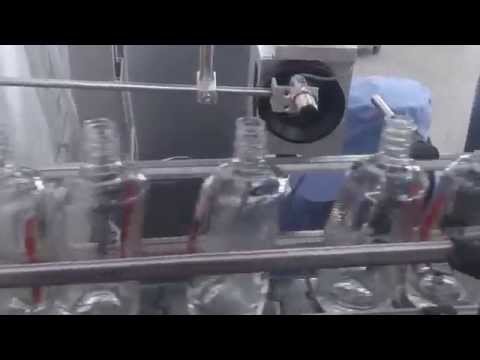 laser printer printing on the glass bottle