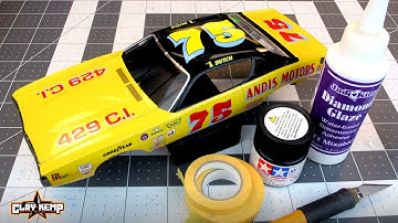 SCALE MODEL TIPS: Painting and installing windows, and bumpers and MORE. Dodge Charger build PART #5