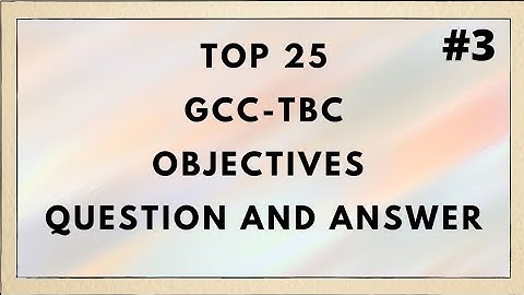 Top 25 GCC-TBC Objectives Questions || Computer Typing || 30 & 40 WPM || Test #3