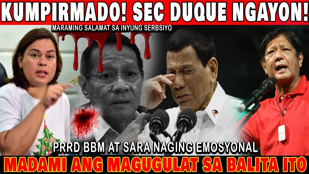 BREAKING: NAKAKALUNGKOT NA BALITA! SEC. DOQUE KUMPIRMADO NA, BBM AT DUTERTE SINIBAK AGAD AGAD?