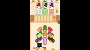 Sushi Sort Level 1,2 Walkthrough Solution