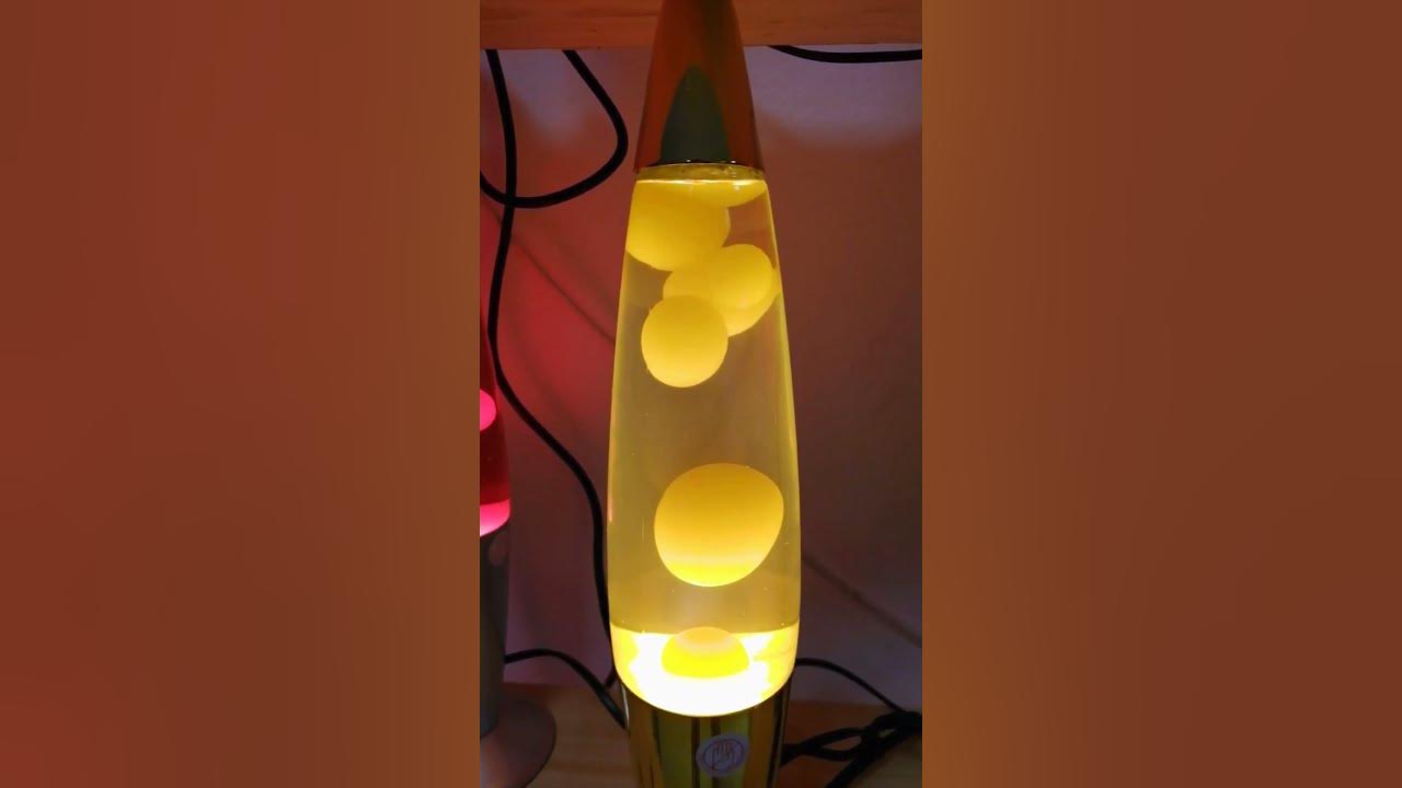 Лавовая лампа с желтой подсветкой. Lava lamp - YouTube