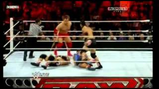 Vladimir Kozlov Rope Botch - Wwe Raw 01032011