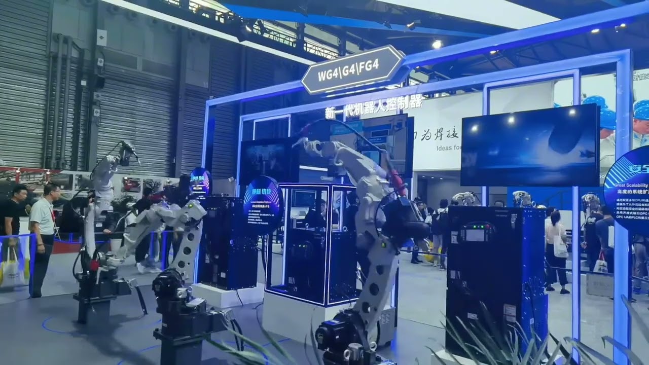 Panasonic Robot welding robot show on Fair,Manufacturing robots welding robot positioner 