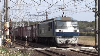 EF210-161牽引1094レ 浅間踏切付近通過