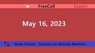 Microsoft Solitaire Collection | FreeCell Expert | May 16, 2023 | Daily Challenges screenshot 1