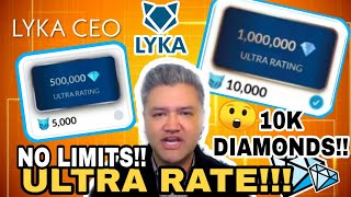 ULTRA RATE, NO LIMIT IN LYKA APP | ULTRA RATING UPDATE | LYKA CEO screenshot 4