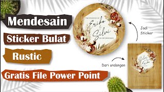Sticker Bulat Dari Power Point #sticker