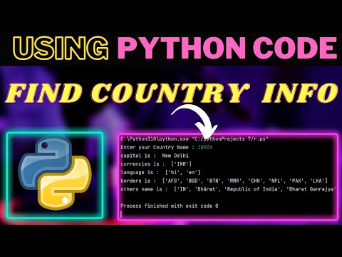 Find Country Information😱😱| HINDI | Python Programming | Rajnish Chaurasia
