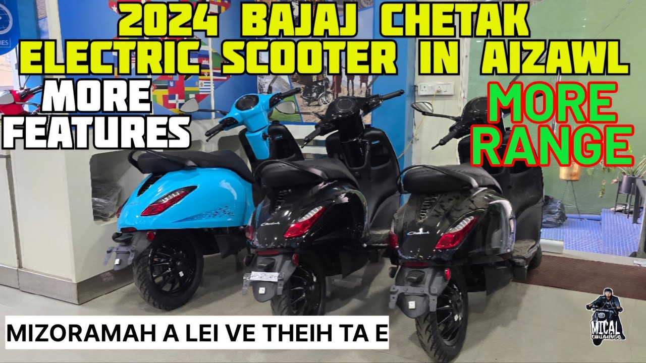 2024 BAJAJ CHETAK SHORT TEST RIDE/REVIEW IN AIZAWL #bajajchetakelectricscooter #chetakscooter