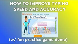 How to improve typing speed (words per minute) and get high accuracy by using this typing game. screenshot 2