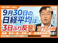 【9月30日(水)東京株式市場】#日経平均株価 は反発📈1272円高/消費関連株に逆風、長雨と寒冷の影響に注意/太陽誘電とTDKが提携へ、電子部品株に明暗/キオクシアは上値重い マイクロン決算待ち