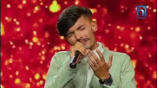 Ashish Mahar 'Hajar Sapana....' | LIVE - The Voice of Nepal Season 4 – 2022