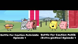 Battle For Caution McRib (Extra Pickles) Cackling Crescents Comparisons