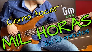 Como Tocar Mil Horas Sonora Dinamita En Bajobass - Tutorial Facil En Menos De 10 Minutos
