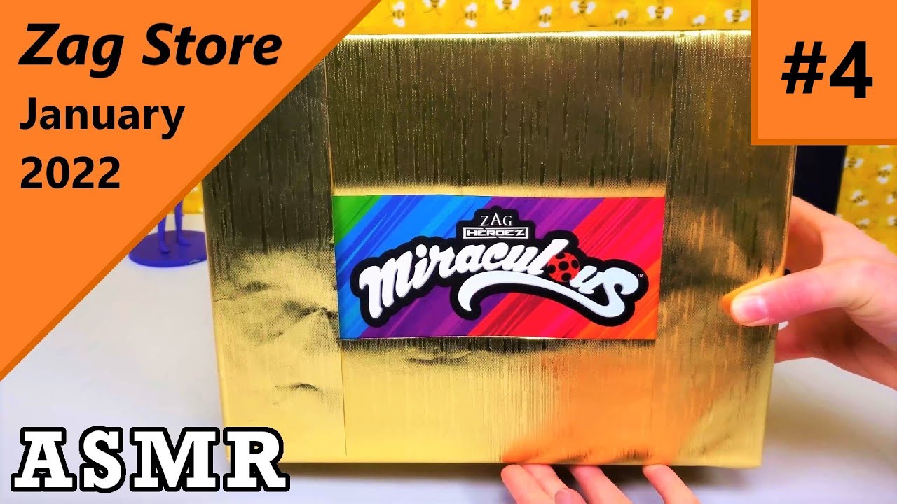 Unboxing Miraculous Ladybug Zag Store Box #4 - January 2022 | ASMR