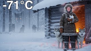 DAY 46 Wolves Attack Outside | 90-Year-Old Woman Alone in the Frozen Taiga | Yakutia Survival 