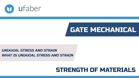 Uniaxial stress and strain-What is uniaxial stress & strain -Strength of Materials -GATE Mechanical