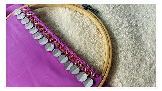 Border Designing for Dupatta and Sarees with Beads