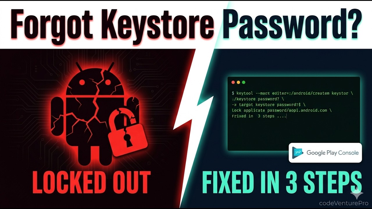 Forgot Android Keystore Password? Here's How to Fix It (Google Play Upload Key Reset) | Fazle Rabbi