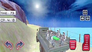 Truck Hill Driving Simulator-Free Army Truck game - Asian Army Truck Transport Game screenshot 2