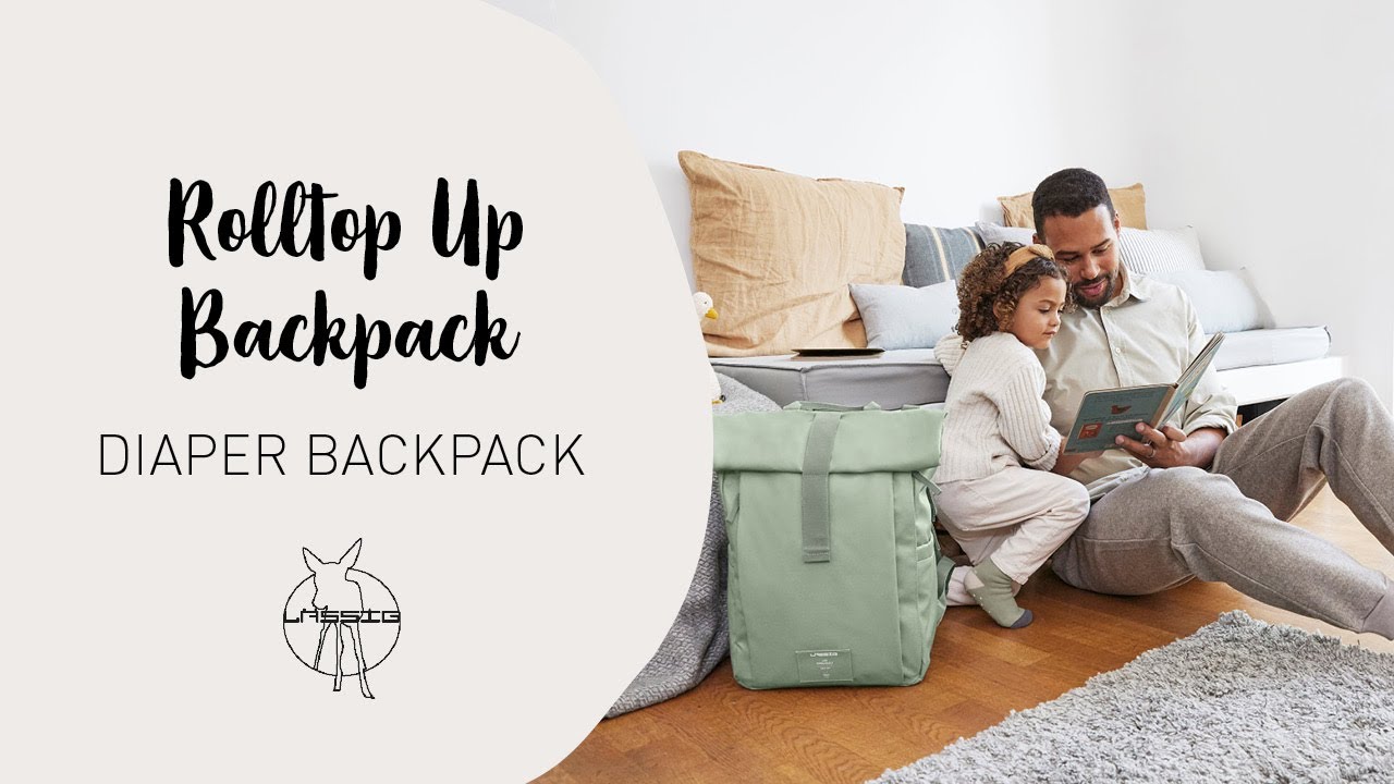 Order the Lässig Rolltop Diaper Backpack online - Baby Plus