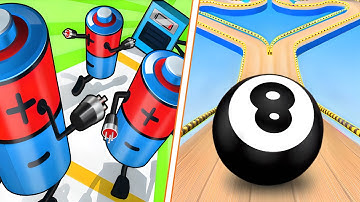 🟧💛 Battery Run VS Going Balls Big Update Android iOS Gameplay Walkthrough 4K Nr 42