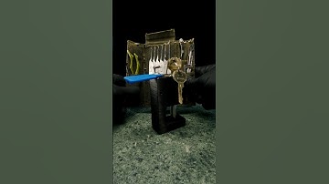 Handmade lock pick - Paclock opened with McTickler