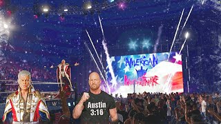 Thrilling Fight: Cody Rhodes vs Stone Cold AMBULANCE MATCH (WWE2k24)