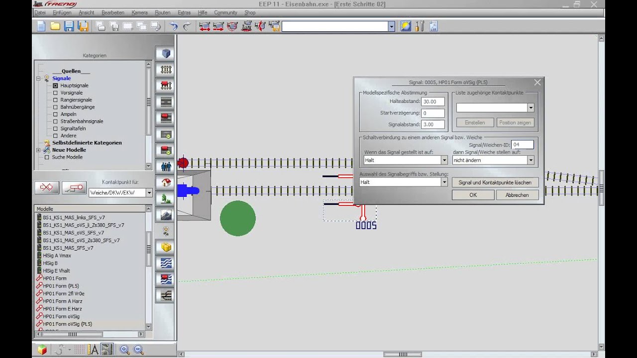 Lektion 53 - Schaltverbindung für Signale