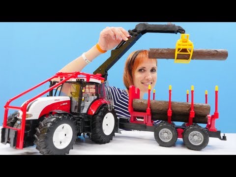 Мультфильм тетя с трактором