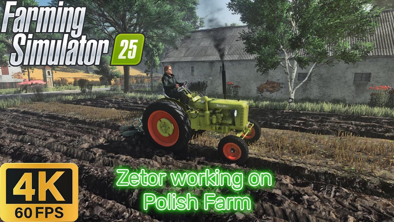 Working on Polish Farm with Zetor 25k - FS25 Reshade Ultra Realistic Graphics
