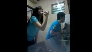 What Makes You Beautiful.new Year Mtv With Miswah Toothbrush Session Hahaha