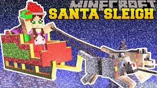 Minecraft: TRAPPED ON SANTA'S SLEIGH!  FIND THE BUTTON CHRISTMAS RAGE  Custom Map
