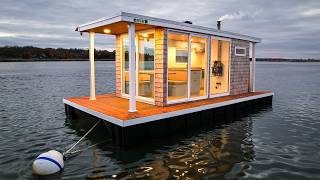 I turned an OLD pontoon boat into a LUXURY tiny home (Full Tour)