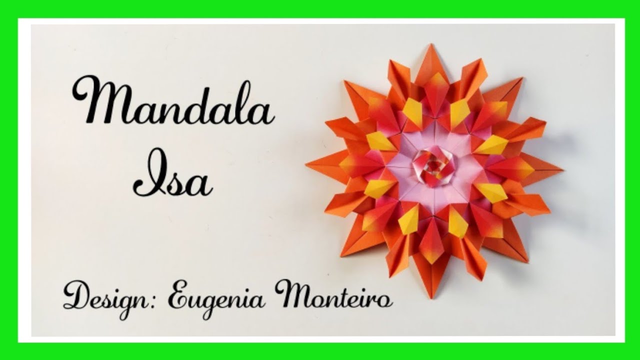 Origami modular: mandala Isa e variações - Isa mandala and variations (english subtitles)