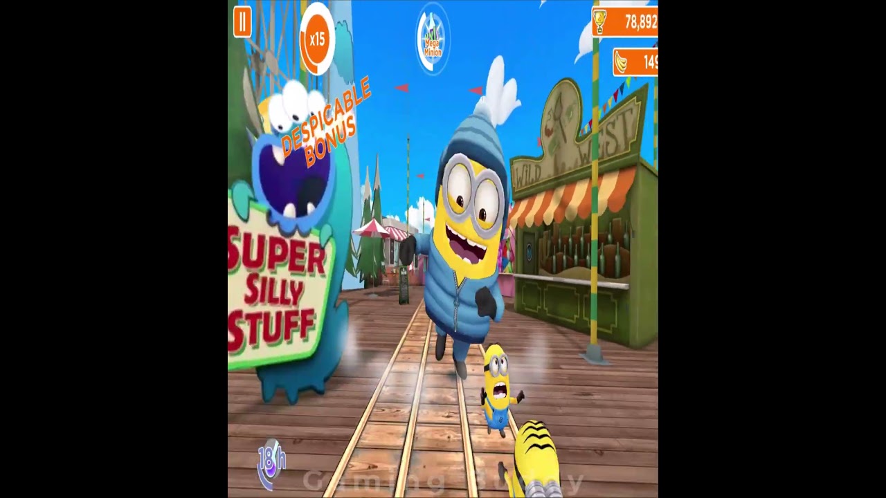 Mega Snowboarder Minion ar Super Silly Fun Land | EP 121 