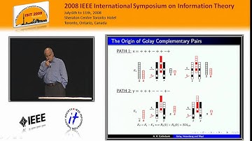 A. Robert Calderbank: Golay, Heisenberg and Weyl