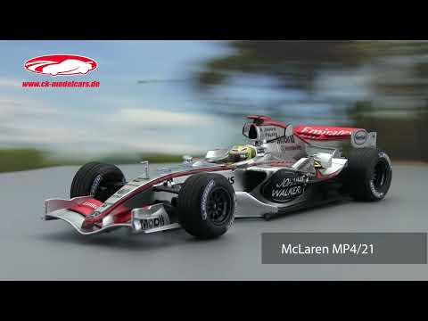 ck-modelcars-video: Lewis Hamilton McLaren MP4/21 Formel 1 Test Jerez 2006 1:18 Minichamps