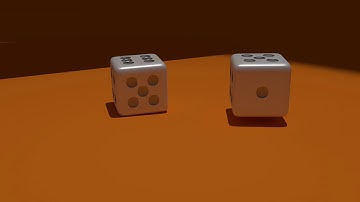 Blender Animation-Rolling Dice with RTX-ON