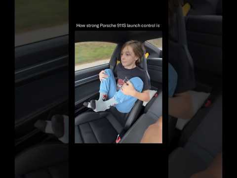 Power of Porsche 911S Launch Control #shorts #car #entertainment