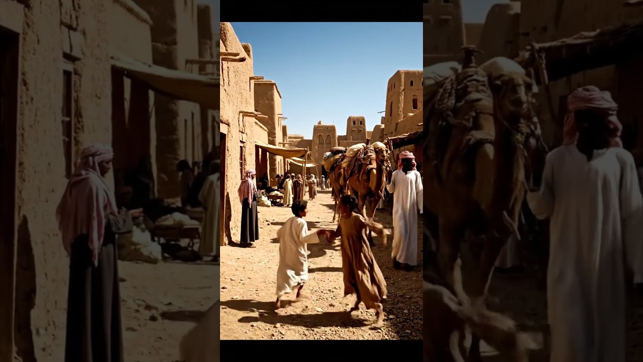 🌙 1400 Years Old Madina ki Galliyan – Islamic History AI Video | Peaceful Madina Streets