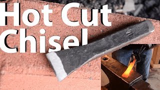 Blacksmithing - Forging a HOT CUT CHISEL / HOT SET from Tool Steel