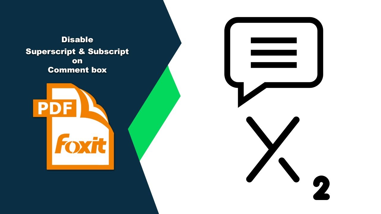 How to Block Superscript and Subscript from Comment Box Text in Foxit PDF Editor