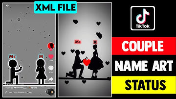 TikTok Trending Couple Name Art Status Editing | Alightmotion Status Video Editing | Usama Rajput.