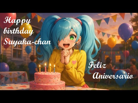 🎉🎊 Directo por el aniversario UwU 🎉🎊 Feliz cumpleaños Sayaka-chan UwU