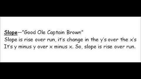 Slope between two points formula song